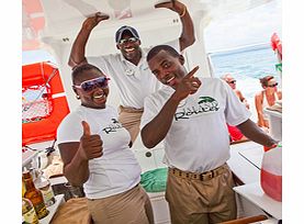 The DJ spins a reggae sound track and the crew plays host on this luxury catamaran adventure serving up snorkeling, panoramic views, premium brand drinks and hors doeuvres, with a visit to the famous Jimmy Buffetts Margaritaville, and a cruise down