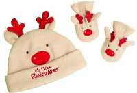 Reindeer Hat and Mitts