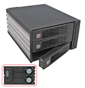 Removable RAID Back Plane System for 3 SATA Drives