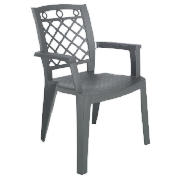 Unbranded Resin Diamond Chair, Charcoal