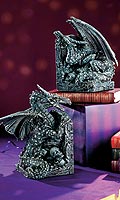 Resin Dragon Bookends