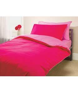Includes duvet set and 1 pillowcase.50% polyester/50% cotton. Machine washable
