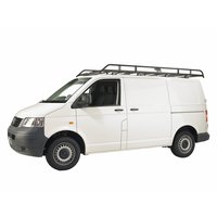 Heavy duty, black roof rack with front bar aerofoil to minimise wind noise and drag. Supplied with