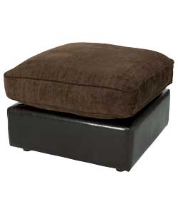 Unbranded Rhodes Footstool - Chocolate
