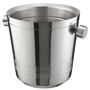 Ribbed Stainless Steel Champagne Bucket