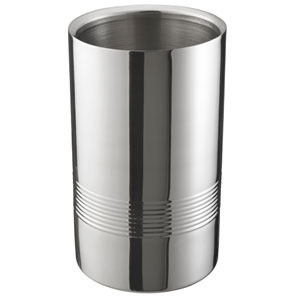 Ribbed Stainless Steel Wine Cooler