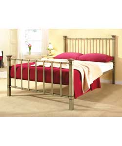 Ribbon Double Bed - with Comfort Sprung Mattress