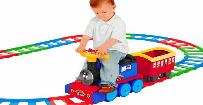Unbranded Ride On Train and 22 Piece Track Set