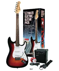 Unbranded Rockburn Ultimate Electric Guitar Pack Classic Sunburst