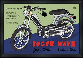 ROGUE WAVE Custom Framed Cole Gerst Print 54x34cm 23mm black wood frameGlazed with plexiglass Safari
