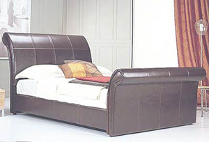 Rome Double Leather Bed