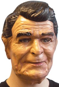 He looks a bit like Freddy Kreuger with hair.  It`s Ronald Reagan, joining our cavalcade of Former