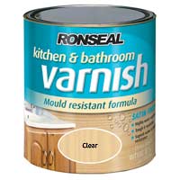 Ronseal Kitchen & Bathroom Varnish Clear 250ml