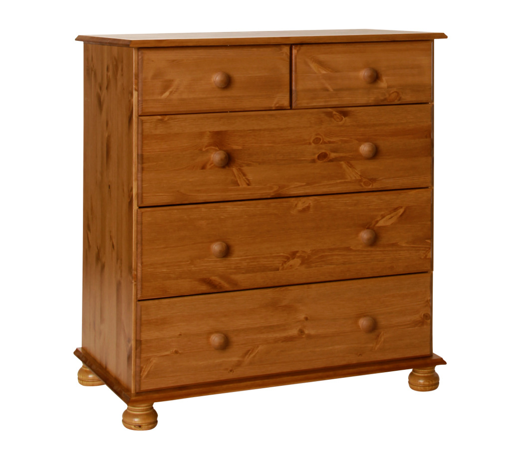 Unbranded room4 Copenhagen pine 5 deep drawer chest
