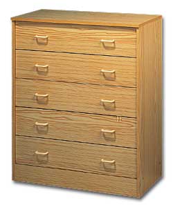 Roomstore 5 Drawer Chest - Pine Effect