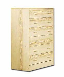 Roomstore 6 Drawer Chest - Pine Effect