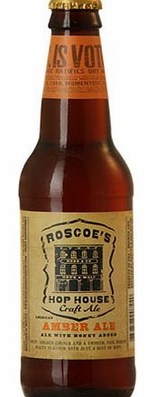 Harkening back to old world brewing styles, Roscoes Hop House uses the highest quality malts and hops to bring forth this smooth, bright-flavored Amber Ale.