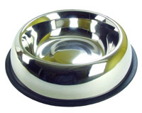 Pet Accessories - Rosewood 10in Stainless Steel Non-Slip Bowl