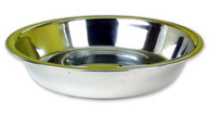 Stainless Steel rimmed puppy pan