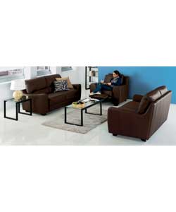Unbranded Rossano 3 Piece Suite - Chocolate