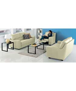 Unbranded Rossano 3 Piece Suite - Ivory