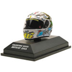 Minichamps has announced the next subject for its Valentino Rossi 1/8 Helmet Collection. It will be