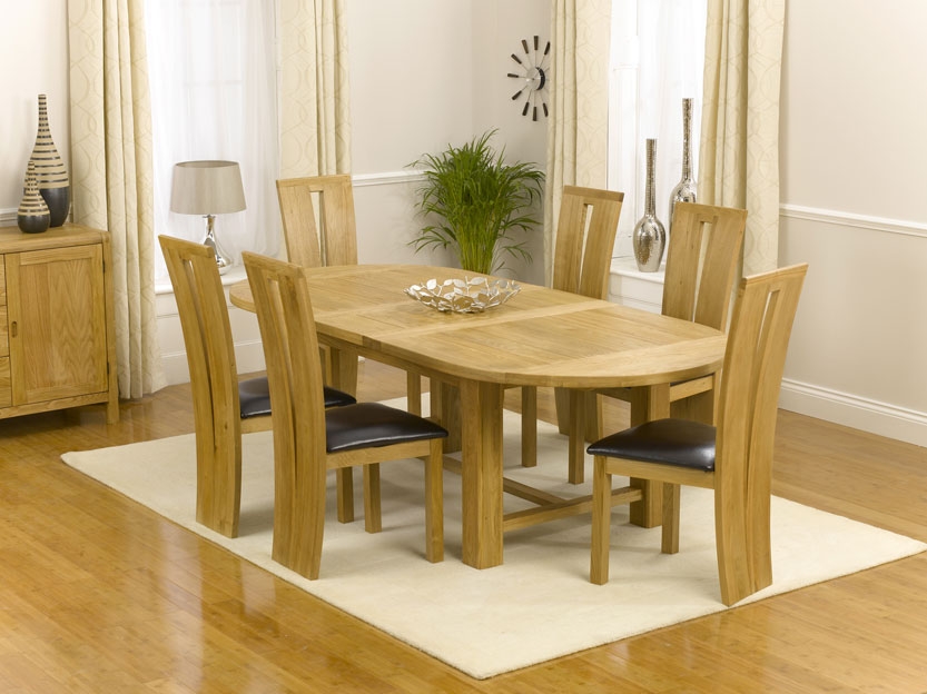Unbranded Rossi Oak Extending Dining Table 200-240cm and 6