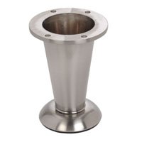 Round Furniture Leg Brushed Nickel