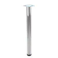 Round Table Leg Chrome Plated