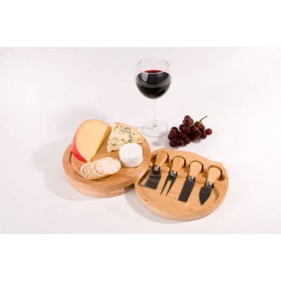 Unbranded Round Wooden Cheeseboard