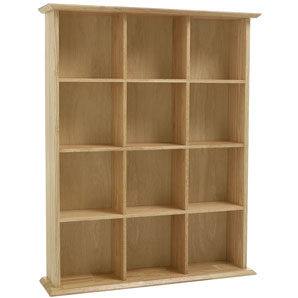 Rubberwood DVD Unit