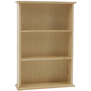 Rubberwood Media Storage Unit