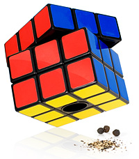 Unbranded Rubik` Cube Salt and Pepper Mills (Pepper)