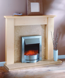 Rushall Maple Surround and Elda Electric Fire
