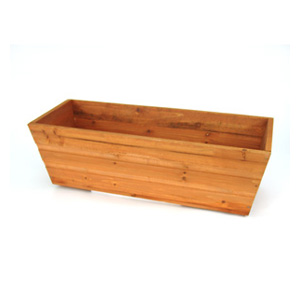 Rustic Pine Wooden Window Box - Small Size