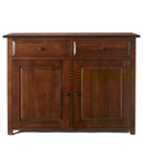 Crafted from oak solids and veneers, Rutherford is a timeless range of cabinet furniture, with bevel