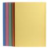 25 Foolscap Square cut folders in assorted colours. Ideal for use with suspension files, allowing