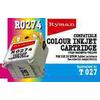 Compatible equivalent to Epson cartridge T027401 Compatible with: Epson Stylus Photo 810, 830,