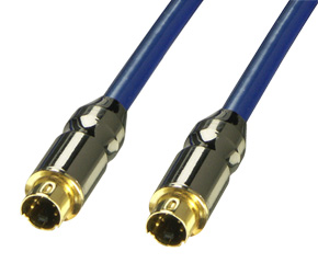 S-Video Cable - 75 Ohm  Premium Gold  0.5m