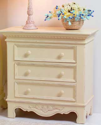 Unbranded SAISONS PAINTED MINIATURE CHEST OF DRAWERS 3