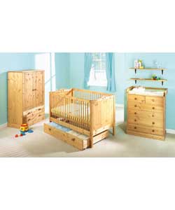 Consists of cot bed with fully adjustable base wit