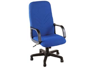 High back executive chair. Generous deep cushioned seat with waterfall front. Fully upholstered. Ver