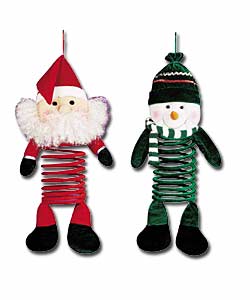 Santa and Snowman Springy