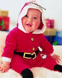 Childrens Dressing Up Clothes - Santa Dressing Up Outfit - 2 to 3 Months