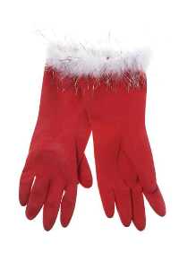 Fancy Dress Costumes - Santa Washing Up Gloves