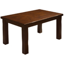 Sante Fe dark wood fixed dining table furniture