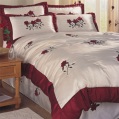 satin rose quilted duvet cover