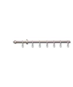 Satin Silver Plated Cafe Rod