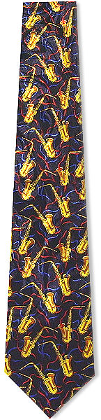Unbranded Saxophones Tie