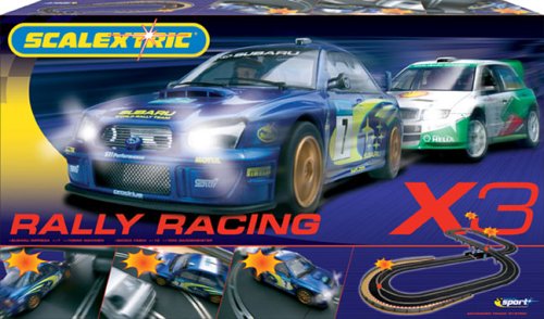 Scalextric - Rally Racing X3 Set- Hornby Hobbies